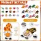 31-Pc Interchangeable Wooden Gnome Decor – DIY Holiday Tiered Tray Decoration with Magnets, Christmas, Fall, Halloween, Thanksgiving, Easter Seasonal Gnome Welcome Sign (Black and White)